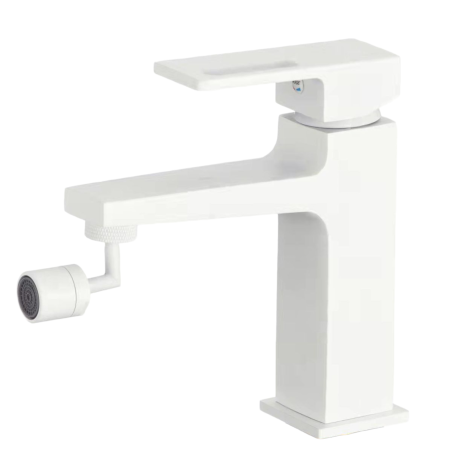 Baterii Sanitare - Baterie sanitara bideu  din alama culoare alba MILO