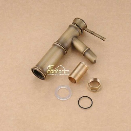 Baterie bronz antichizat Soweto 2 montare chiuveta aspect retro [1]