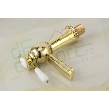 Baterie bronz BORNO Gold Luxury montare lavoar [4]