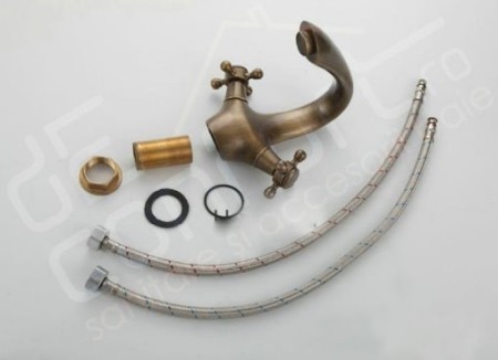 Baterie bronz Kamas antichizata doua robinete [2]