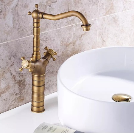 Baterie bronz retro montare blat Yola [1]