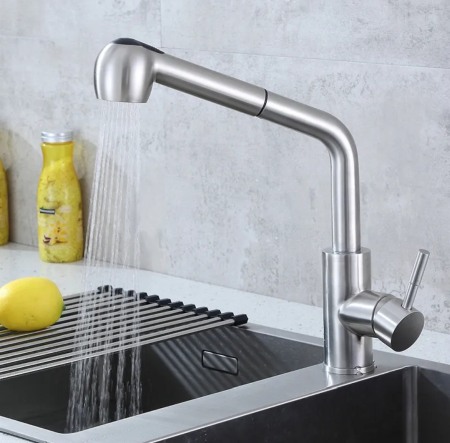 Baterie bucatarie inox doua jeturi apa [1]