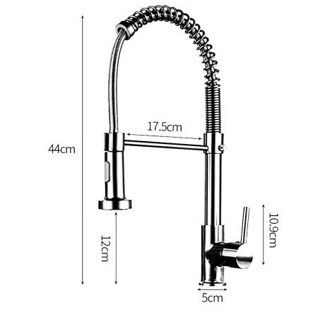 Baterie bucatarie flexibila arc inox Nevada [3]