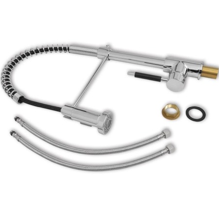 Baterie bucatarie profesionala inalta flexibila cromata Nevada [2]