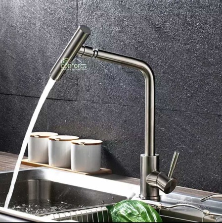 Baterie bucatrie inox cap mobil cartus ceramic [2]