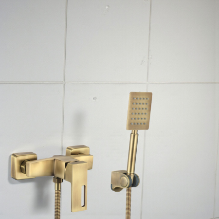 Baterie cabina dus din alama aspectantichizat retro Milo [2]