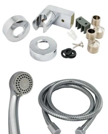 Baterie cabina dus Ermetiq alba accesorii dus incluse cartus ceramic [3]