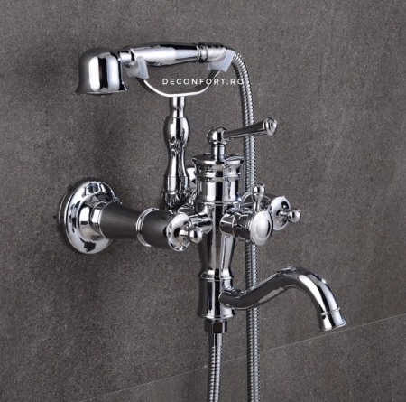 Baterie cada cromat lucios cu set dus inclus, doua functii Lavory Chrome [1]