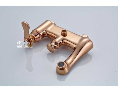 Baterie cada-dus Nera Rose Gold cu dus mobil si functie cada [2]
