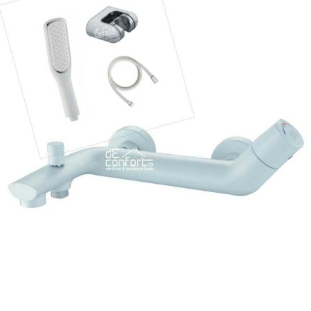 Baterie cada LYRA culoare alba cu functie dus si para furtun dus incluse [0]