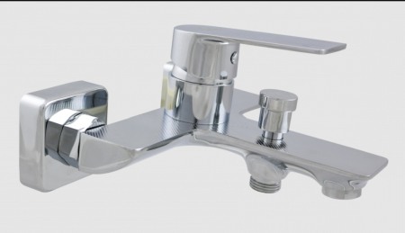 Baterie cada pipa fixa cromata set dus [3]