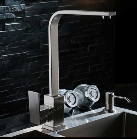 Baterie chiuveta inox crom periat pipa slim rotativa [1]
