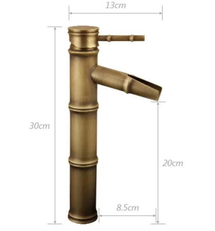 Baterie inalta antichizata bronz Soweto cascada montare blat [4]
