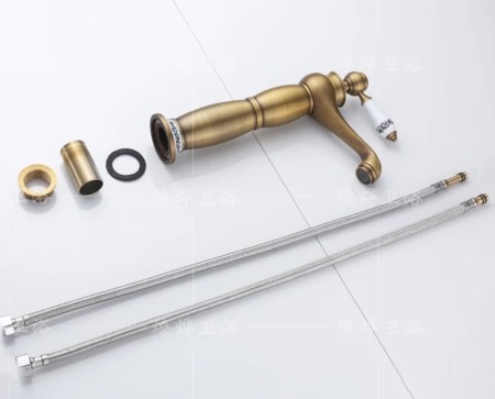 Baterie inalta antichizata elemente ceramice decor Kimi [5]