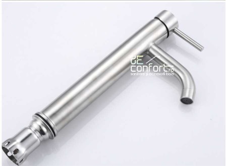 Baterie inalta inox montare blat langa chiuveta Starke Tube pipa curbata [1]