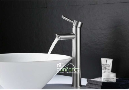 Baterie inalta inox montare blat langa chiuveta Tube pipa fixa [0]