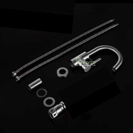 Baterie inox crom periat inaltime medie [3]