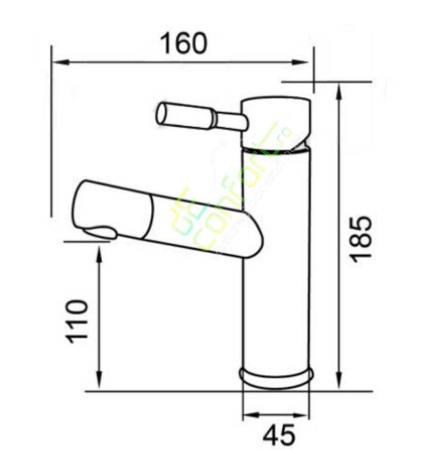 Baterie inox dus extractabil montare lavoar jet apa unic [3]