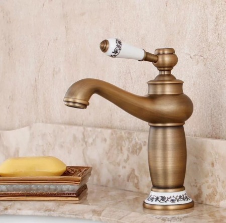 Baterie lavoar antichizata elemente ceramice decor Kimi [1]