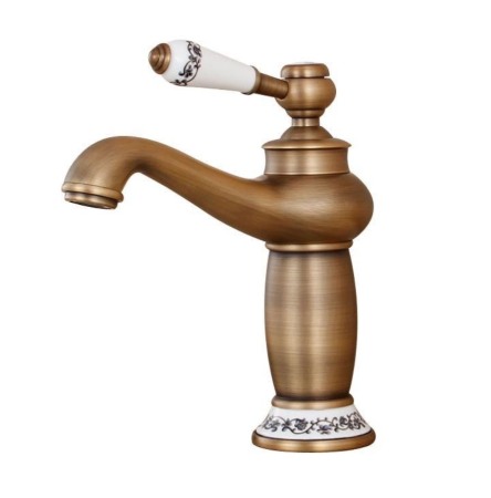 Baterie lavoar antichizata elemente ceramice decor Kimi