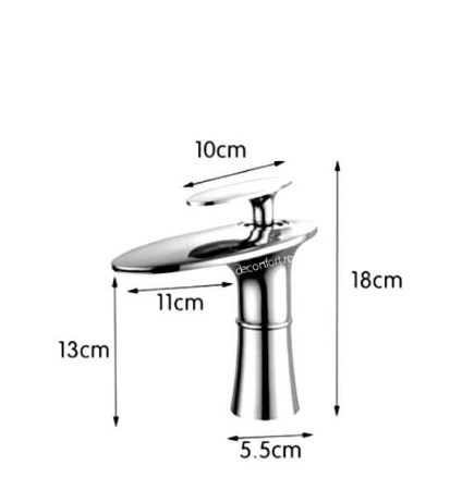 Baterie lavoar baie culoare alba auriu Preston [2]