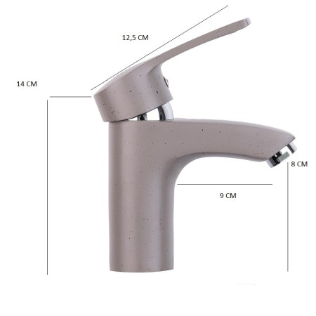 Baterie lavoar baie gri GRANIT [1]