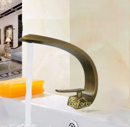 Baterie lavoar bronz  antichizat  CASTEL Retro montare chuveta [1]