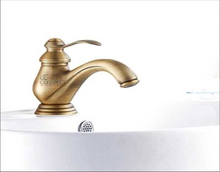 Baterie bronz lavoar - Baterie lavoar bronz antichizat Kano montare chiuveta