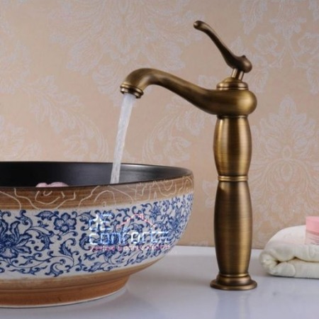 Baterie lavoar bronz Kimi antichizata montare pe blat [0]