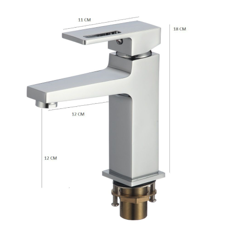 Baterie lavoar cromata inaltime medie MILO [3]