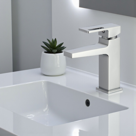 Baterie lavoar cromata inaltime medie MILO [1]