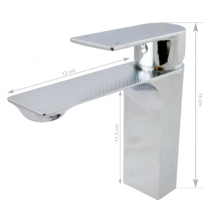 Baterie lavoar cromata striatii 3D Ermetiq [1]