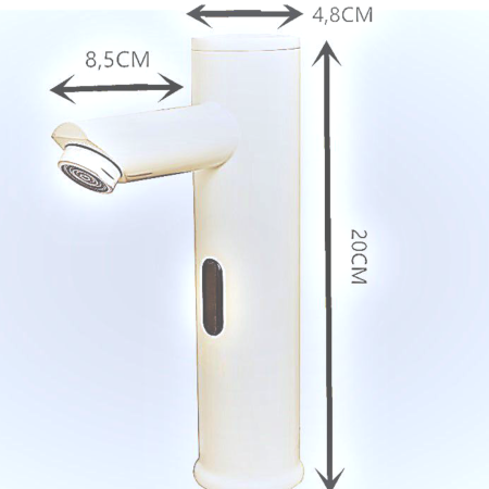 Baterie lavoar cu senzor pentru baie bronz antichizat [2]