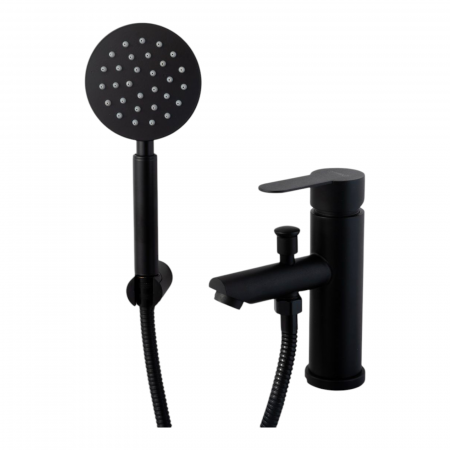 Set dus complet echipat - Baterie lavoar cu functie dus para si furtun - negru