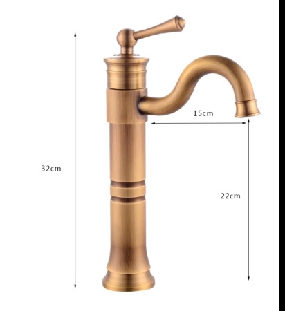 Baterie lavoar inalta bronz antichizat Lavory [2]