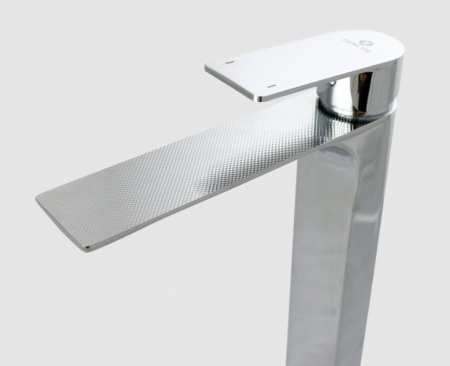 Baterie lavoar inalta cromata striatii 3D maneta superioara [1]