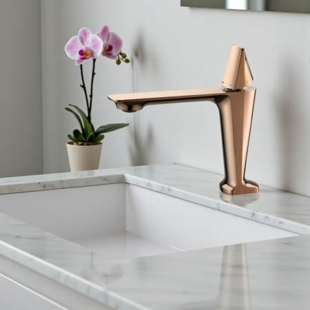 Baterie lavoar inaltime medie alama - Rose Gold [2]