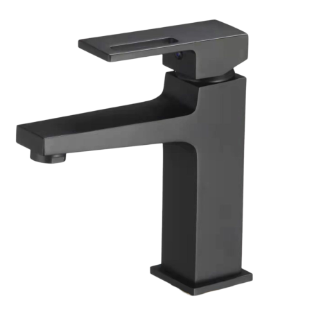 Baterii Sanitare - Baterie baie inaltime medie neagra MILO