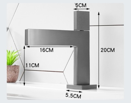 Baterie lavoar aurie inaltime medie SLIM [1]