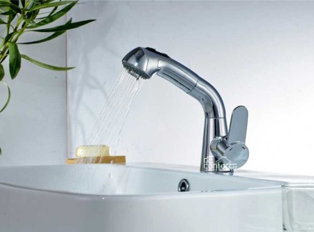 Baterie lavoar para dus extractabila montare chiuveta Venus cromat lucios cu doua tipuri de jet [3]