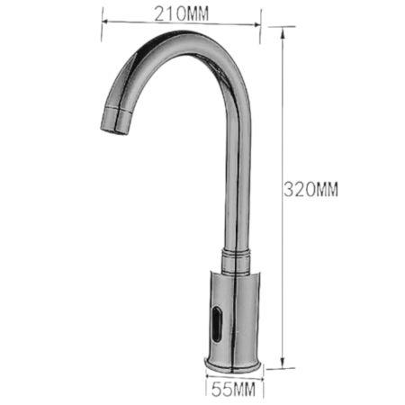 Baterie senzor functionare automata pentru lavoar HighFlow antichizata [3]