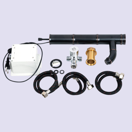 Baterie lavoar senzor inalta negru antichizat Soweto functionare automata [2]