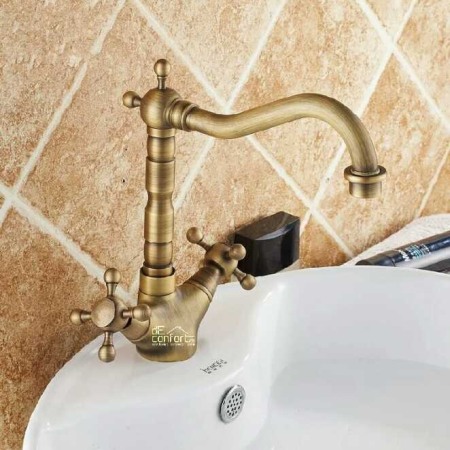 Baterie lebada bronz antichizat montare chiuveta sau blat Yola [1]