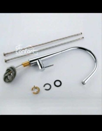 Baterie lebada dus extractibil crom periat mat - Viborg [3]