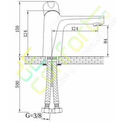 Baterie LYRA montare lavoar aspect cromat design inovator [1]