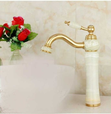 Baterie montare blat  JADE Gold fixare langa chiuveta apa calda rece [0]