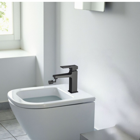 Baterie neagra alama sanitara pentru bideu MILO [1]