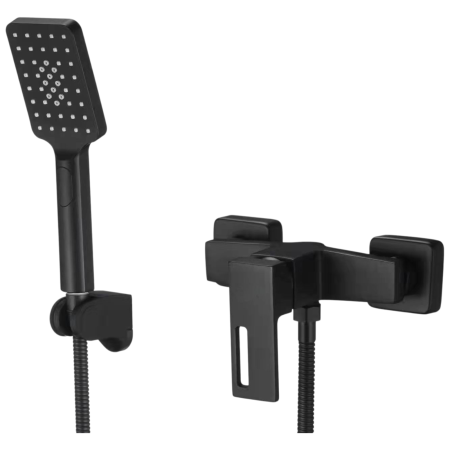 Baterii Sanitare - Baterie neagra cabina dus din alama aspect modern Milo