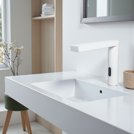 Baterie senzor profesionala lavoar Style alba [1]