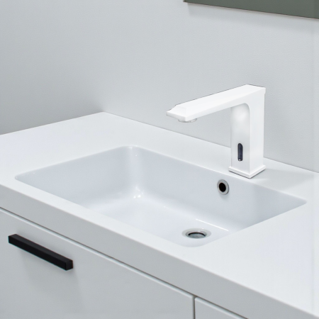 Baterie lavoar senzor profesionala functionare fara atingere alba [1]